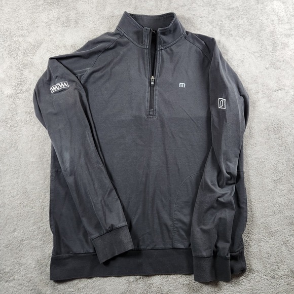Travis Mathew Other - Travis Matthew‎ Golf Mens size L Large Black 1/4 Zip Long Sleeve Pullover